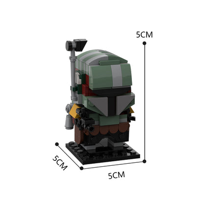 MOC Boba The Mandalorian Damage building blocks series bricks set