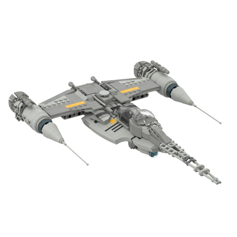 MOC Din Djarin's N-1 Starfighter building blocks series bricks set