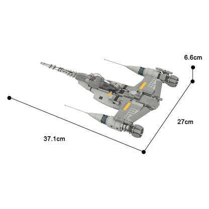 MOC Din Djarin's N-1 Starfighter building blocks series bricks set
