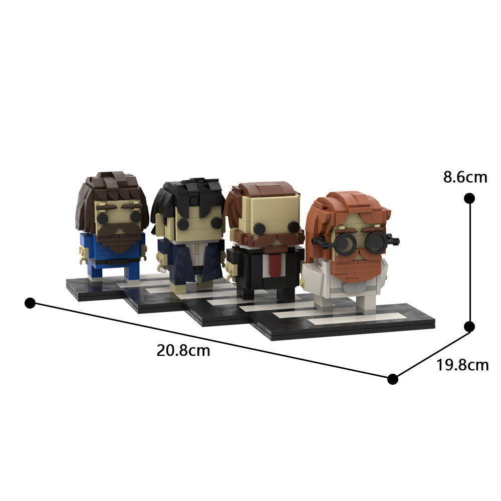 MOC The Beatles BrickHeadz