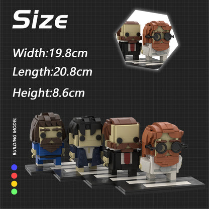MOC The Beatles BrickHeadz