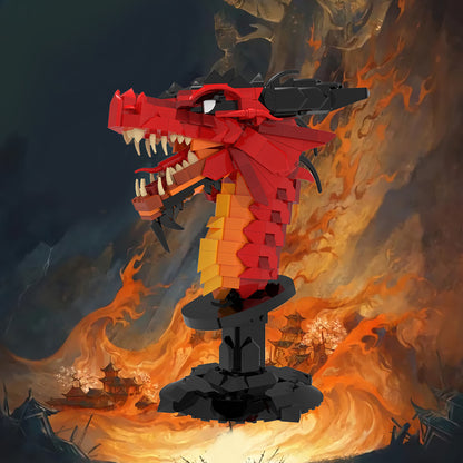 MOC Flame Red Dragon -Chi Xiao