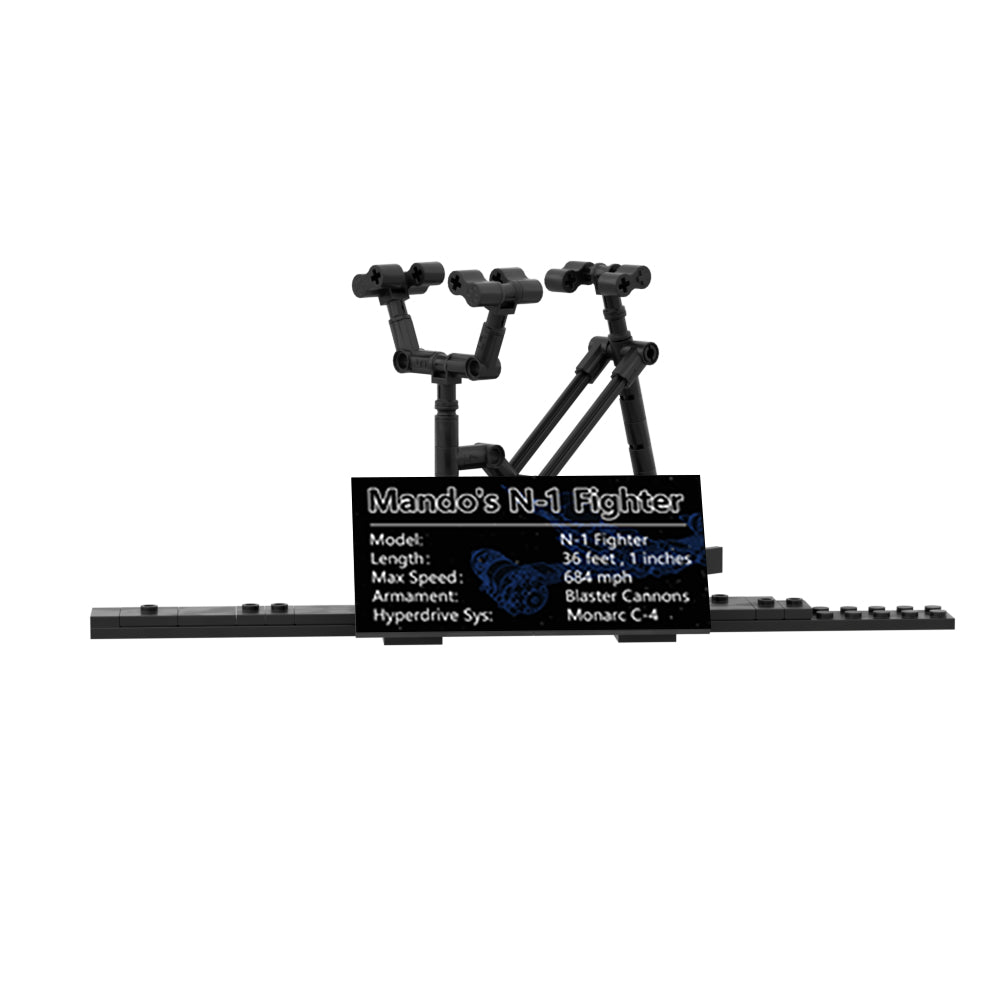 MOC Stand Support for N-1 Starfighter compatible with #75325 #75301 #75342 #75333 building blocks series bricks set