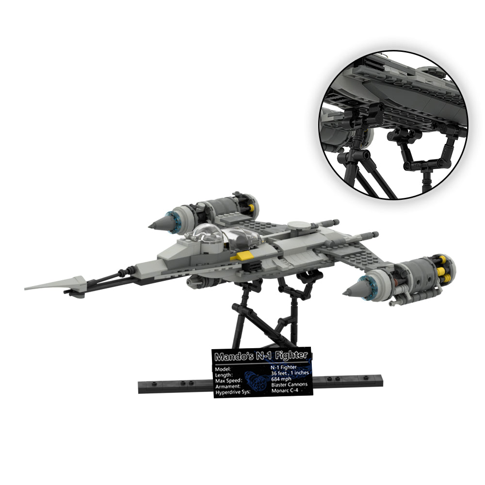Stand Support compatible with #75325 + Din Djarin's N-1 Starfighter