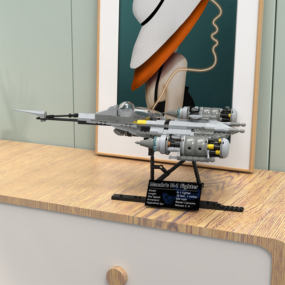 MOC Stand Support for N-1 Starfighter compatible with #75325 #75301 #75342 #75333 building blocks series bricks set