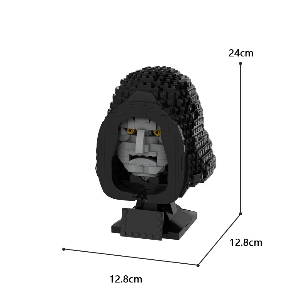 MOC Emperor Palpatine Bust - Helmet Collection Style building blocks series bricks set