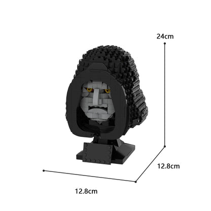 MOC Emperor Palpatine Bust - Helmet Collection Style building blocks series bricks set