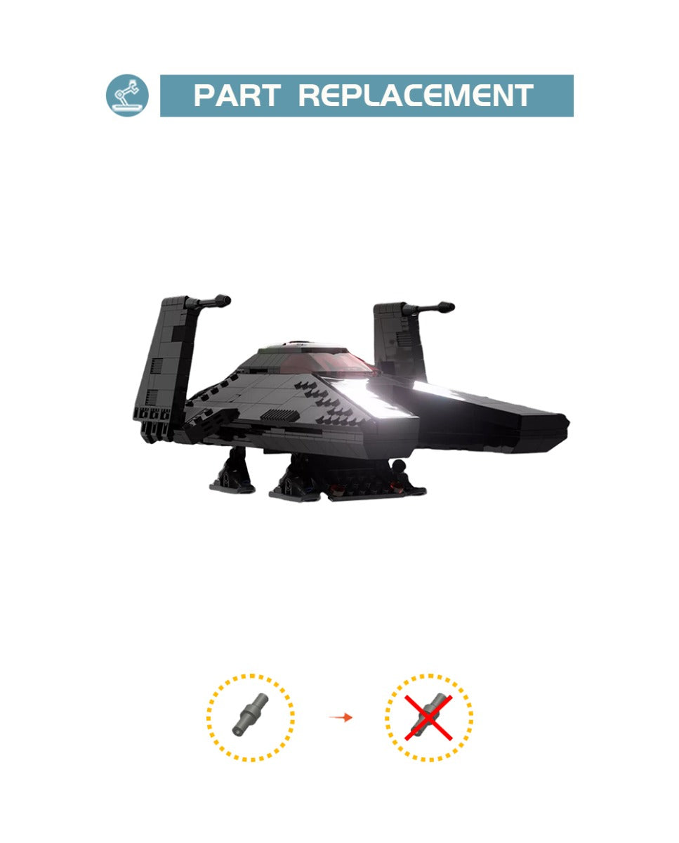 MOC-106887 PiXEL-DANs INQUISITOR SHUTTLE from Obi Wan Kenobi Live Action show