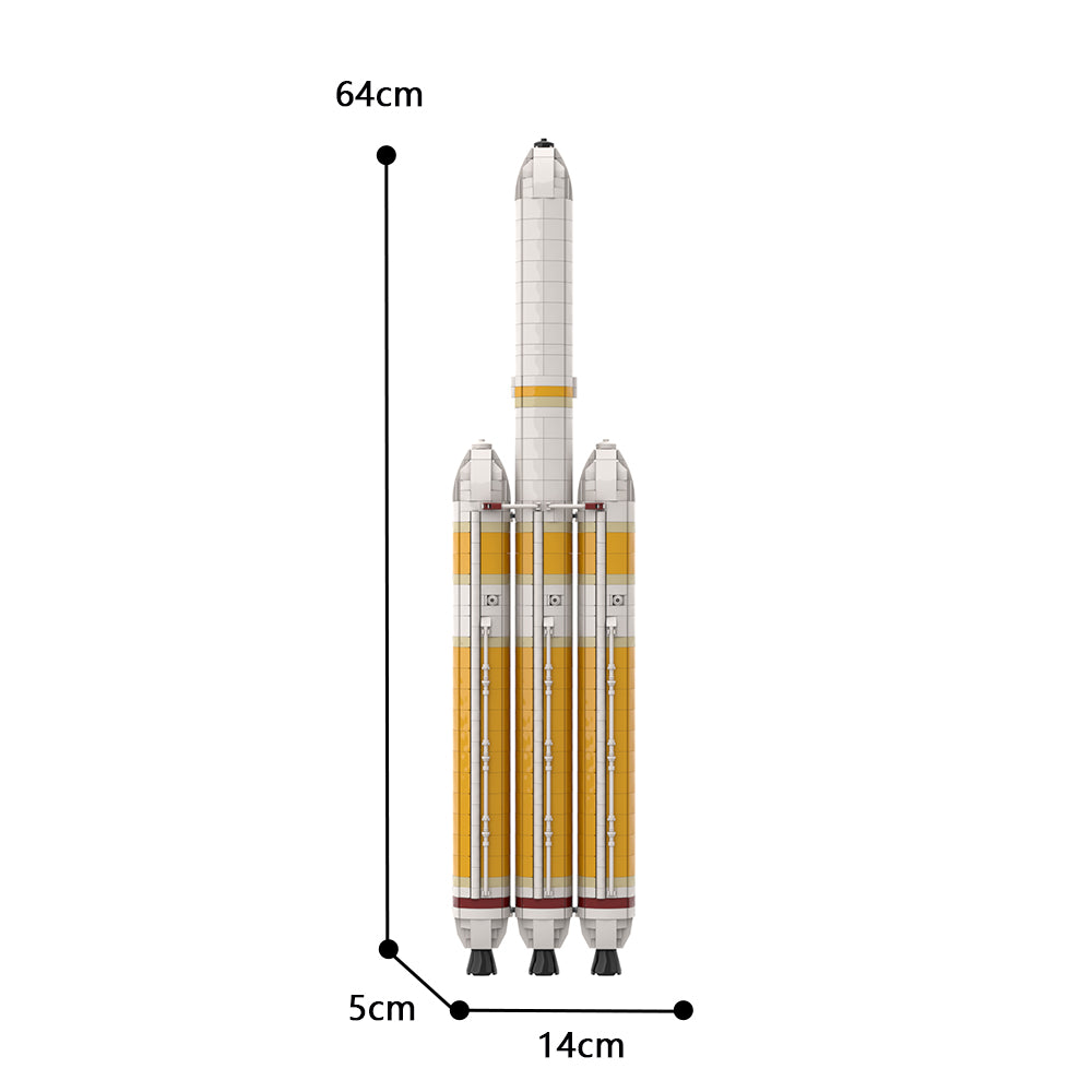 MOC-101254 Delta IV Heavy with Parker Solar Probe [Saturn V scale]