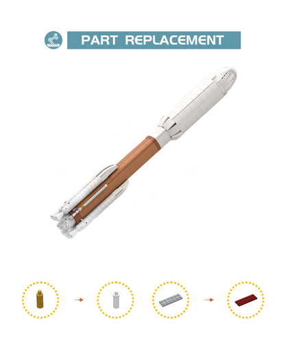 MOC-47289 Ultimate Atlas V (Saturn V scale) building blocks series bricks set