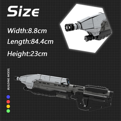 MOC-63016 MA5D Assault Rifle- Halo building blocks kit with compatible bricks
