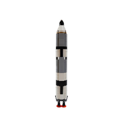 MOC Gemini Titan rocket  Saturn V scale building blocks series bricks set