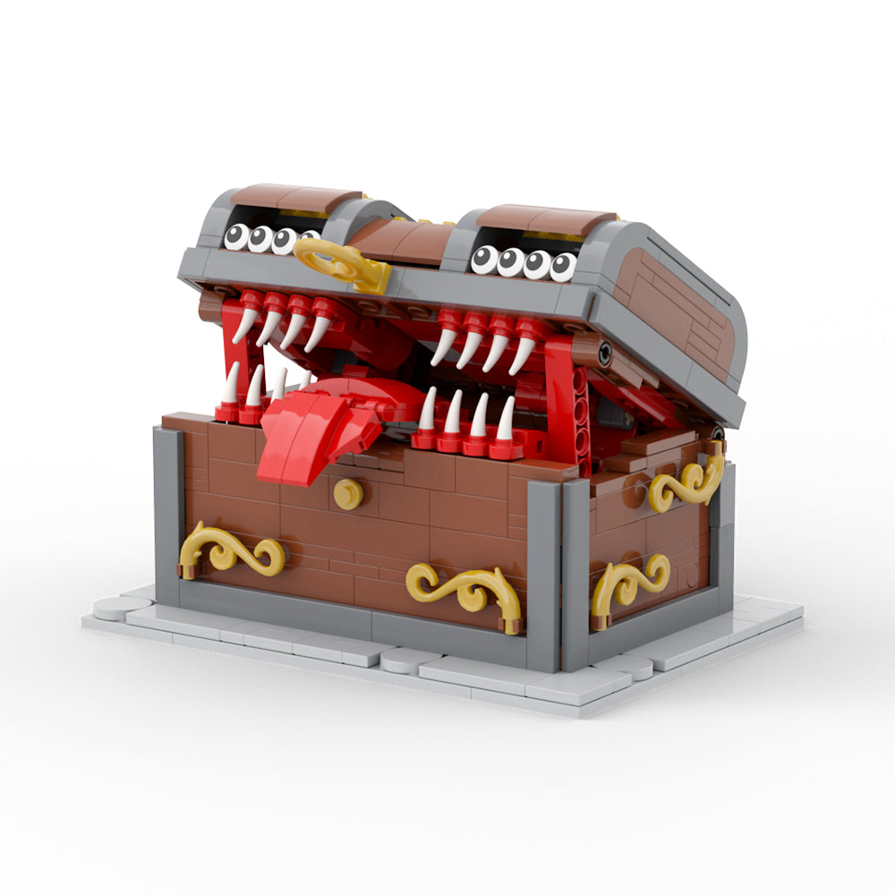 MOC Working Mechanical Mimic Chest blocks kit with compatible bricks