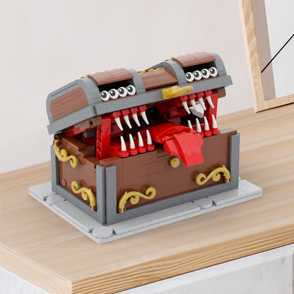 MOC Working Mechanical Mimic Chest blocks kit with compatible bricks