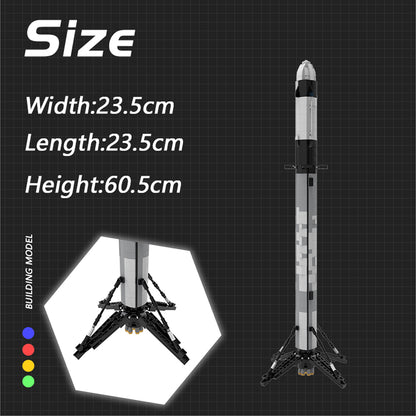 MOC-41953 Ultimate Space X Falcon 9 [1:110 scale] building blocks series bricks set