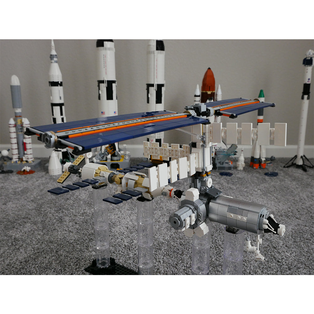MOC-93305 International Space Station - 1:110 Scale - Historical Timeline 2021 building blocks kit with compatible bricks