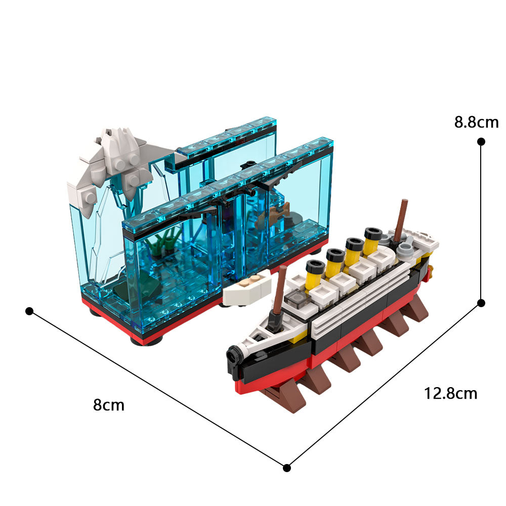MOC Titanic Sinking Scene