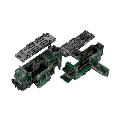 MOC-112801 Jurassic Park Fleetwood RV Mobile LAB V2.0 building blocks kit with compatible bricks