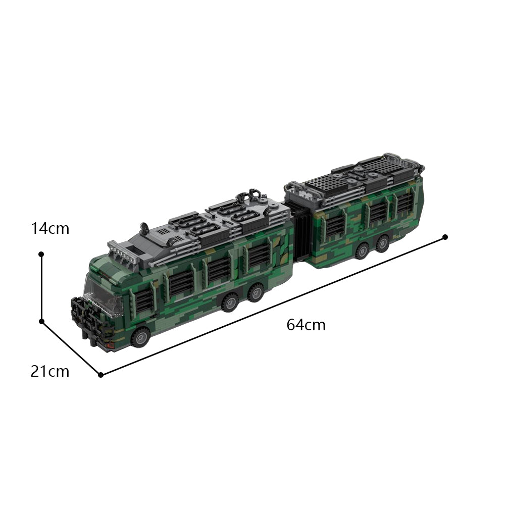 MOC-112801 Jurassic Park Fleetwood RV Mobile LAB V2.0 building blocks kit with compatible bricks