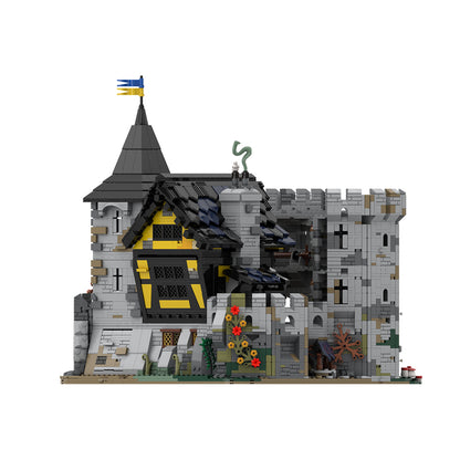 MOC-113094 Black Falcon's Fortress building blocks kit with compatible bricks