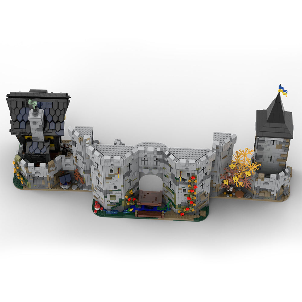 MOC-113094 Black Falcon's Fortress building blocks kit with compatible bricks