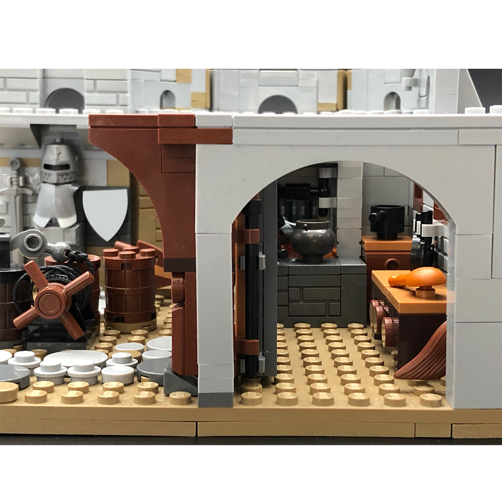 MOC-113094 Black Falcon's Fortress building blocks kit with compatible bricks