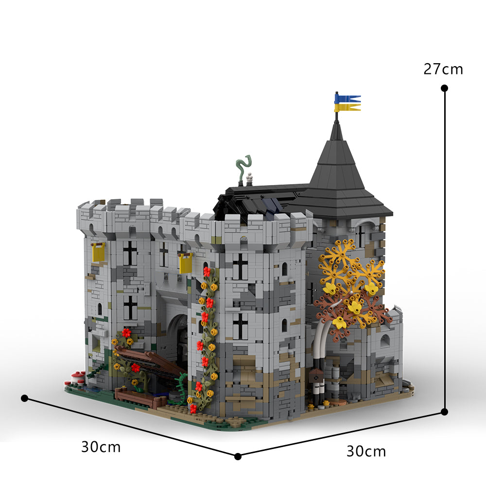 MOC-113094 Black Falcon's Fortress building blocks kit with compatible bricks
