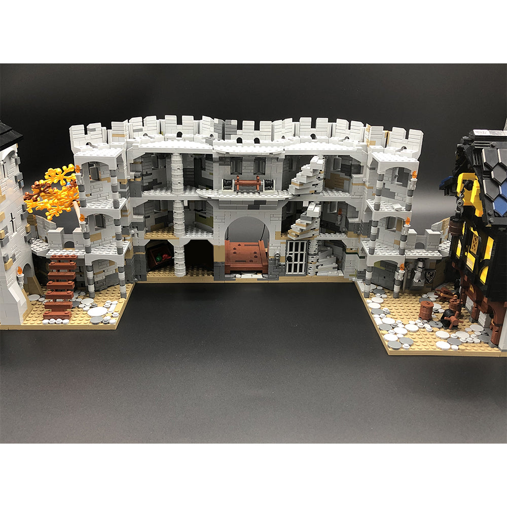 MOC-113094 Black Falcon's Fortress building blocks kit with compatible bricks