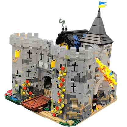 MOC-113094 Black Falcon's Fortress building blocks kit with compatible bricks