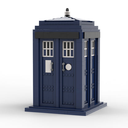MOC Doctor Who Tardis Time and Relative Dimension in Space building blocks set with compatible bricks