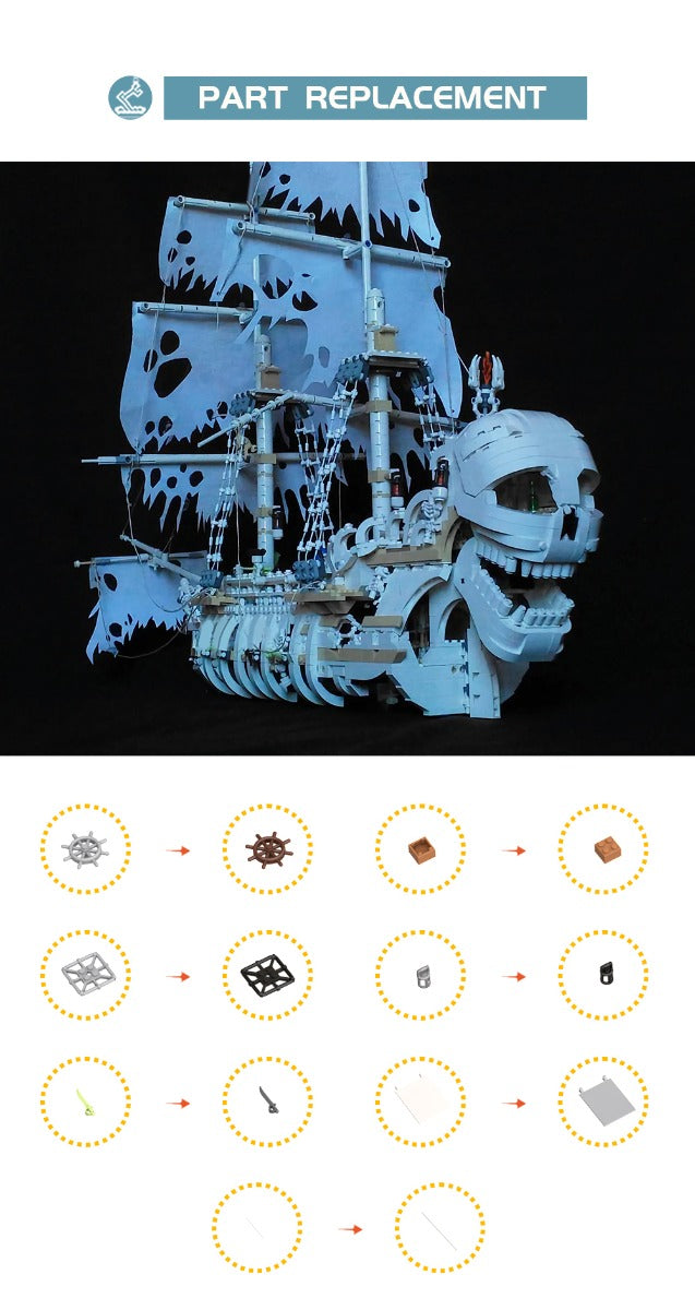 MOC-110420  The terrifying Charon's Chest - Skull's Eye Schooner