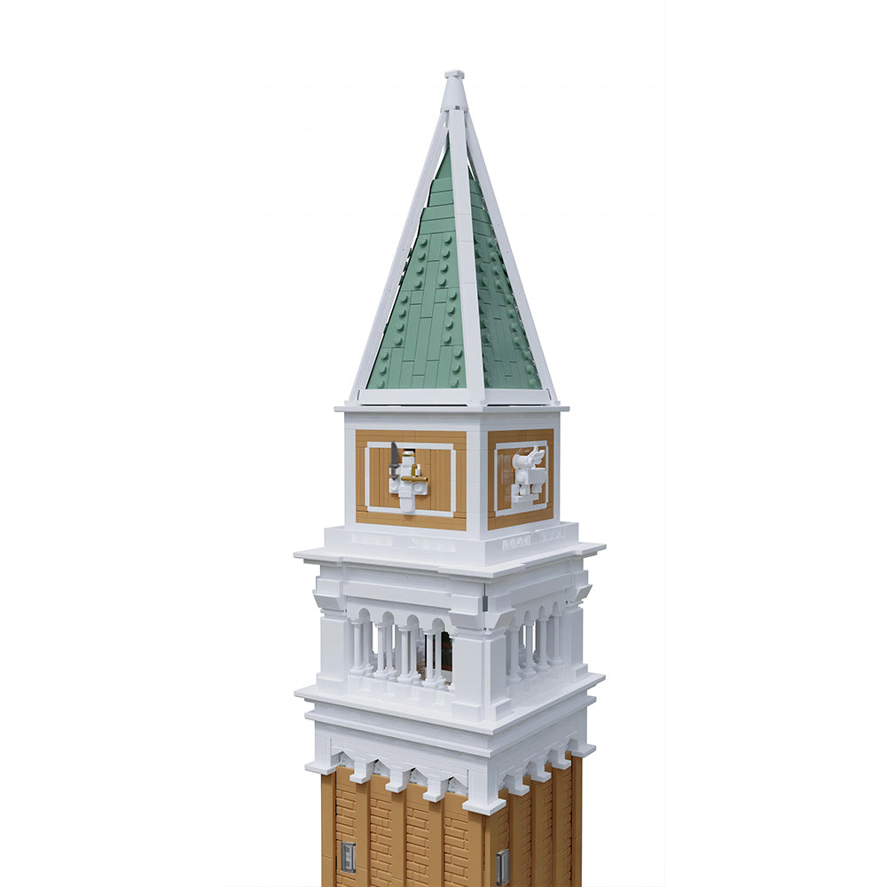 MOC Saint Mark's Campanile building blocks kit with compatible bricks