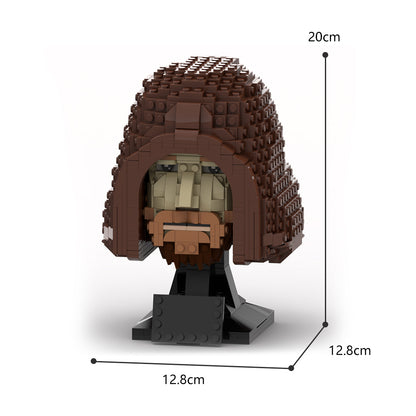 MOC-121600 Star Wars ObiWan Kenobi Head - Helmet Collection Style