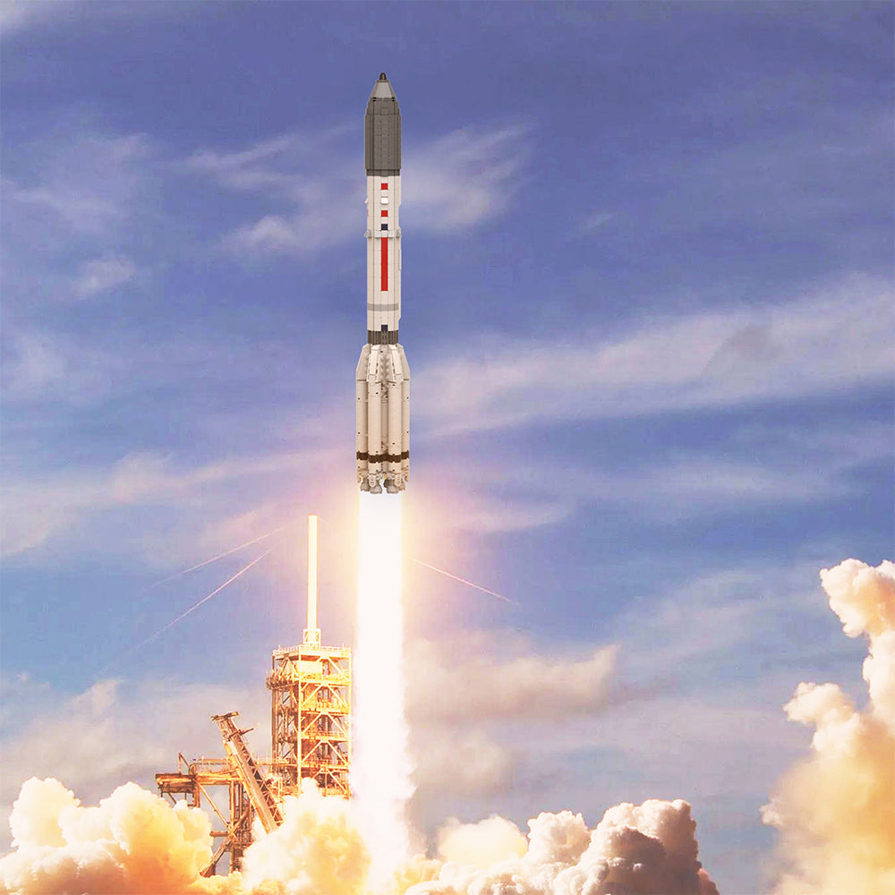 MOC-39838 Proton M 1:110 Saturn V scale building blocks series bricks set