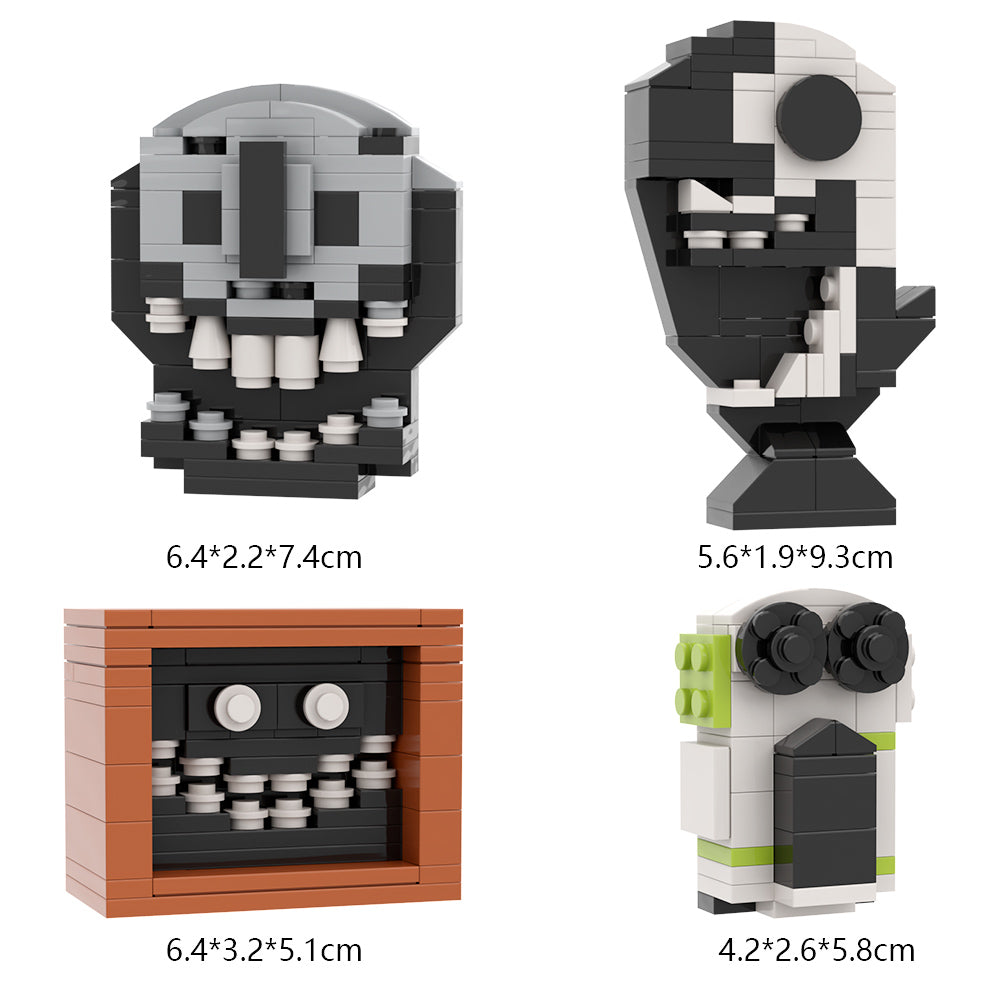 MOC Doors roblox Ambush Rush Widow Jack building blocks kit with compatible bricks