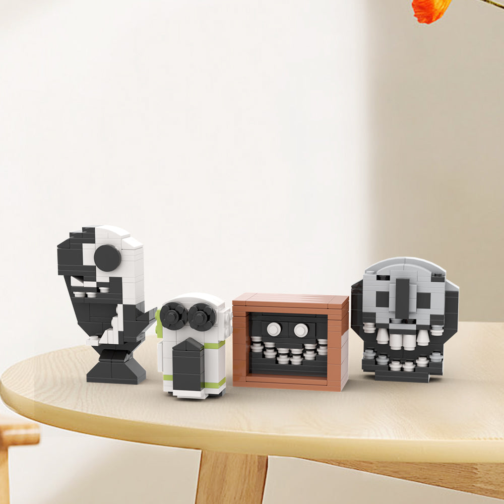 MOC Doors roblox Ambush Rush Widow Jack building blocks kit with compatible bricks