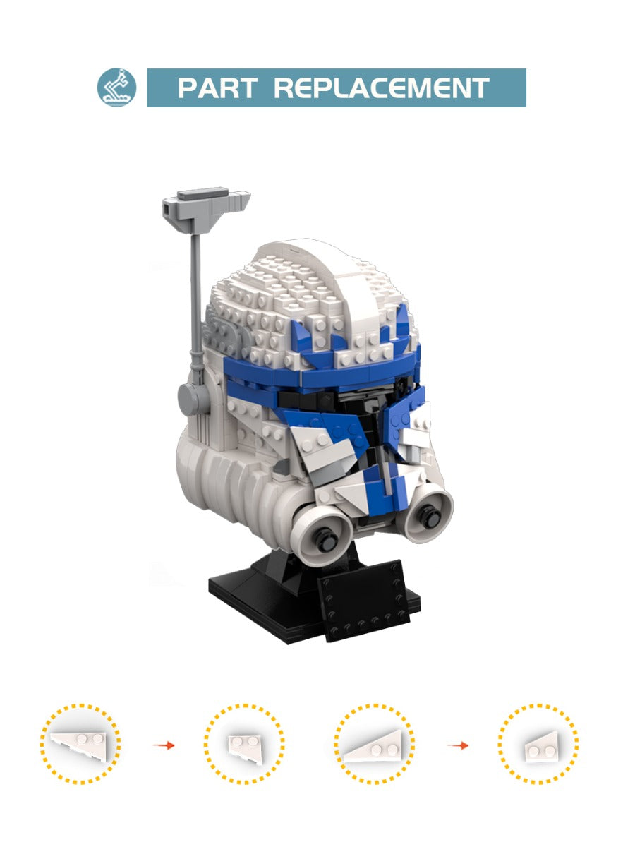 MOC-115701 Star Wars Captain Rex - Phase 2 (Helmet serie) building blocks series bricks set