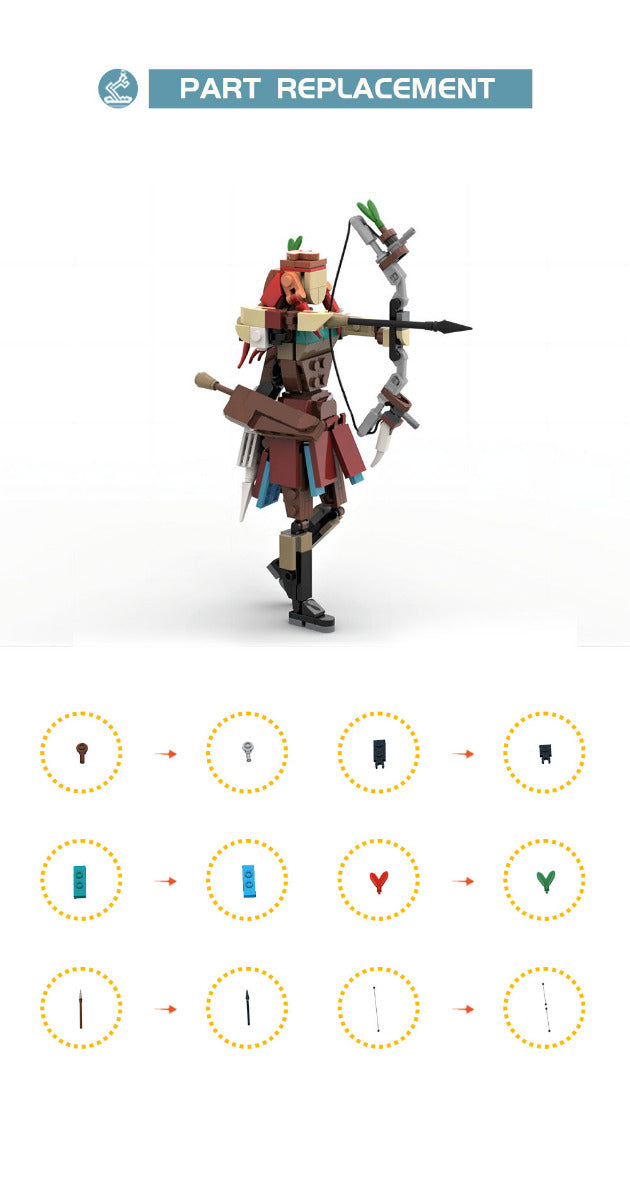 MOC-120739 Horizon Zero Dawn Aloy building blocks series bricks set