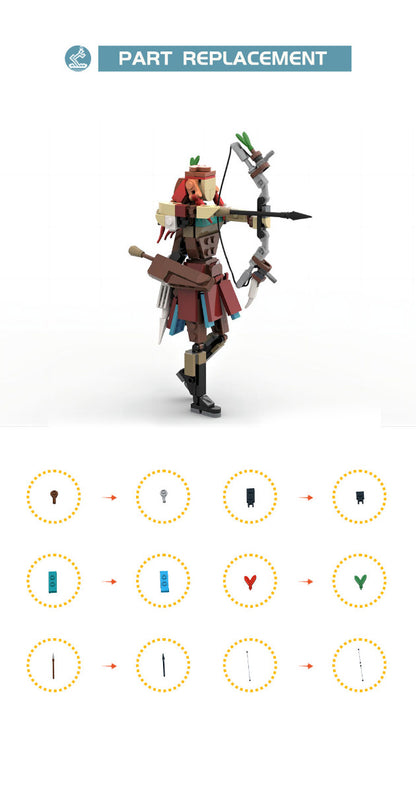 MOC-120739 Horizon Zero Dawn Aloy building blocks series bricks set