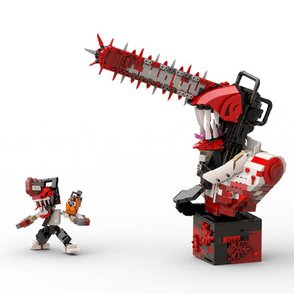 MOC Chainsaw Man Denji with Pochita