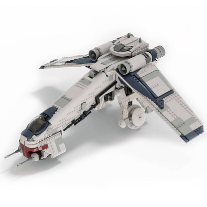 MOC-124928 Republic Dropship V2 Works with both 2013 and 2022 AT-TEs building blocks series bricks set