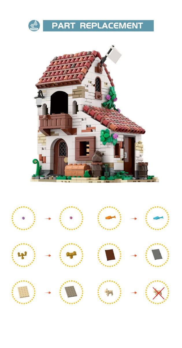 MOC-124049 Empire Soldiers House (Pirates Series #1) building blocks series bricks set