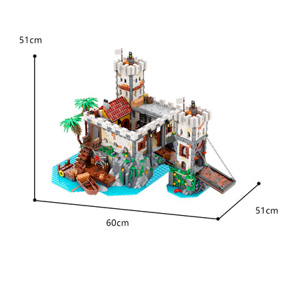 MOC-128963 Imperial Fortress Pirates Series #9 building blocks kit with compatible bricks