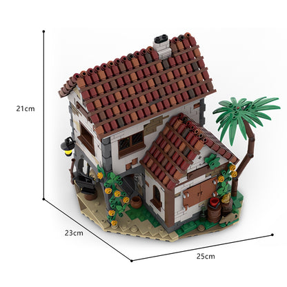 MOC-124328 Pirates Blacksmith`s House Pirates Series #4 building blocks kit with compatible bricks