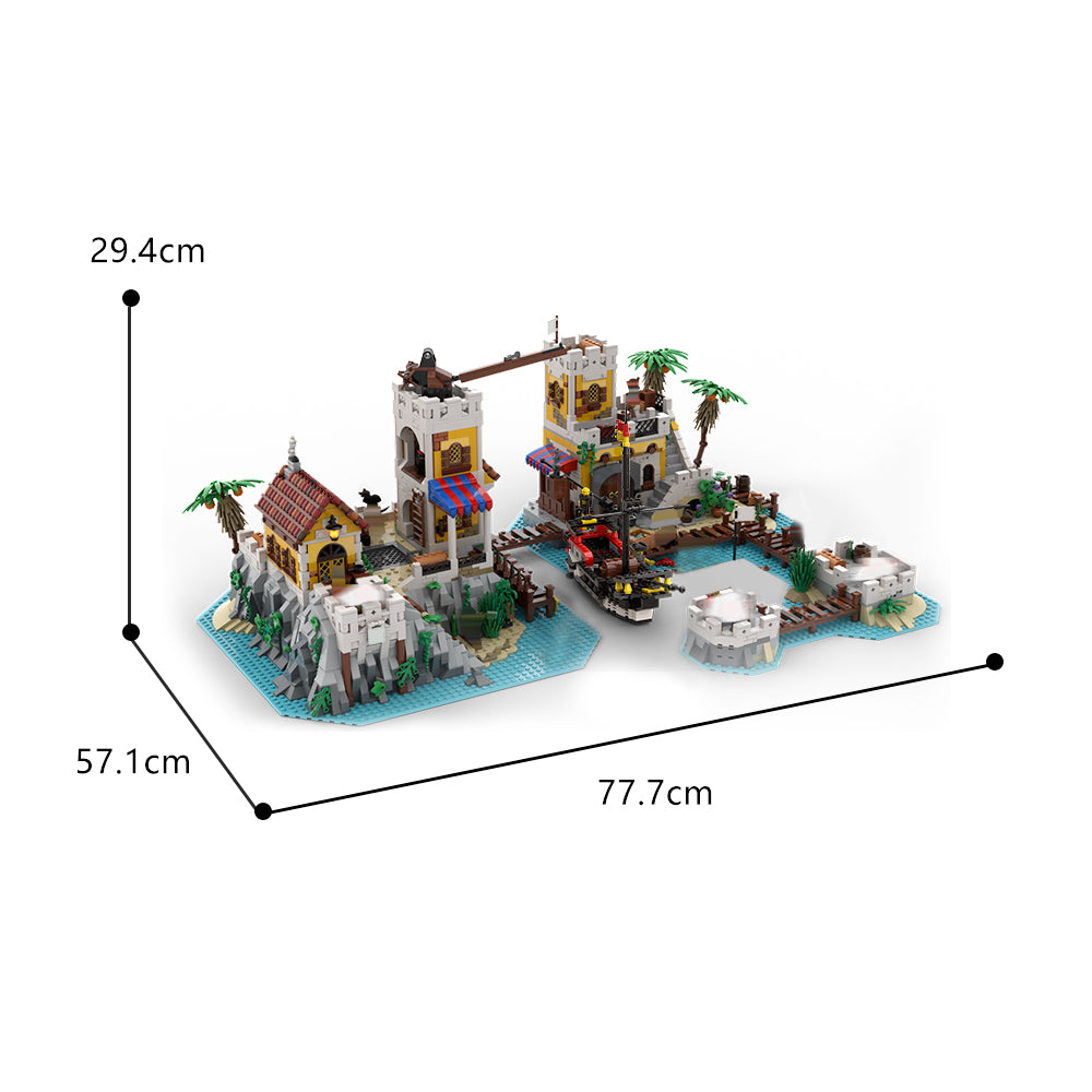 MOC-126355 6277 Imperial Trading Post Remake building blocks kit with compatible bricks