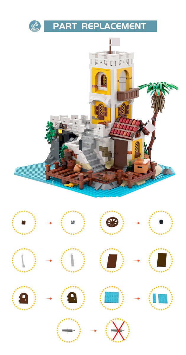 MOC-125105 6263 Imperial Outpost Remake building blocks architecture series bricks set