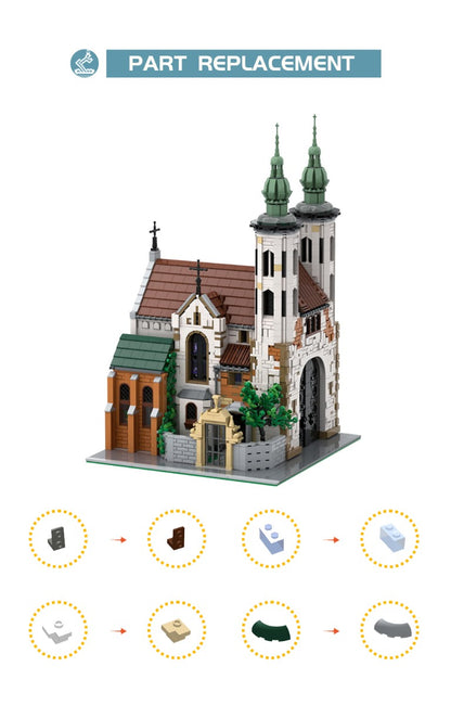 MOC-124447 Andrew's Church building blocks series bricks set