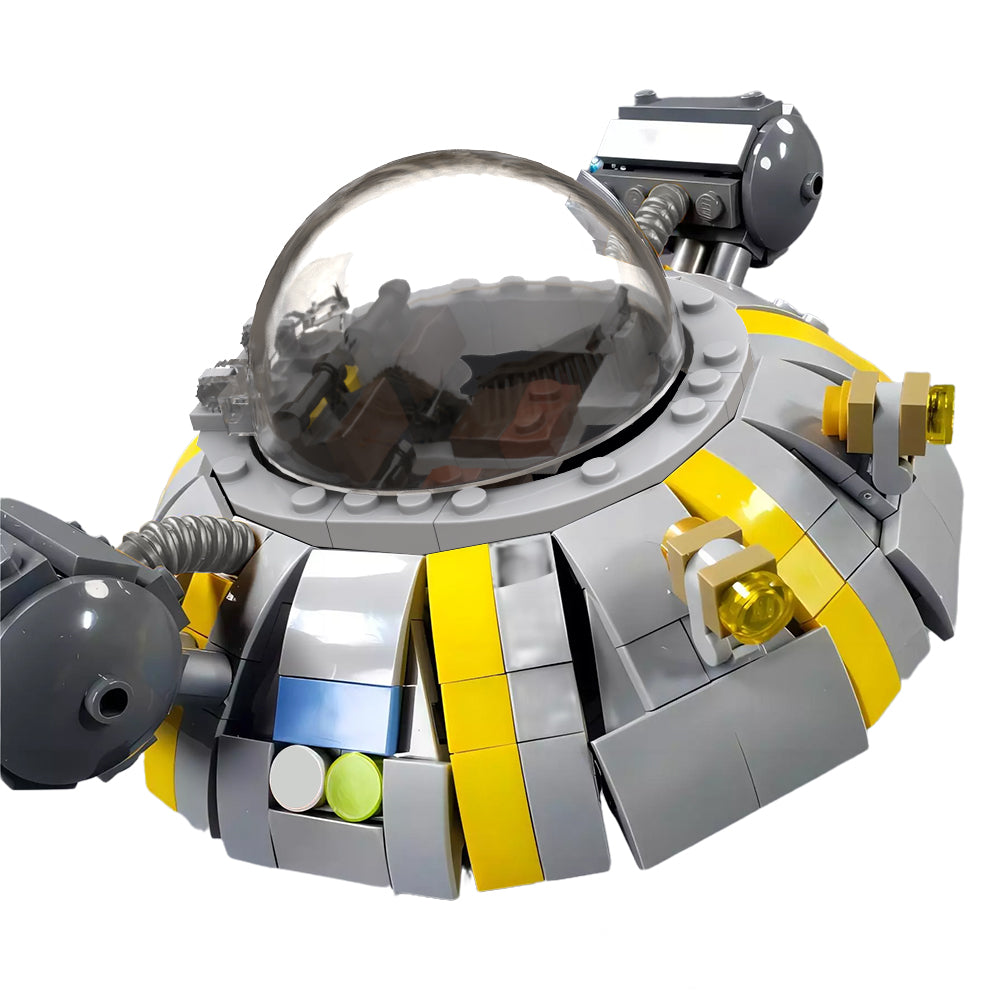 MOC Rick and Morty-Rick's Ship building blocks series bricks set