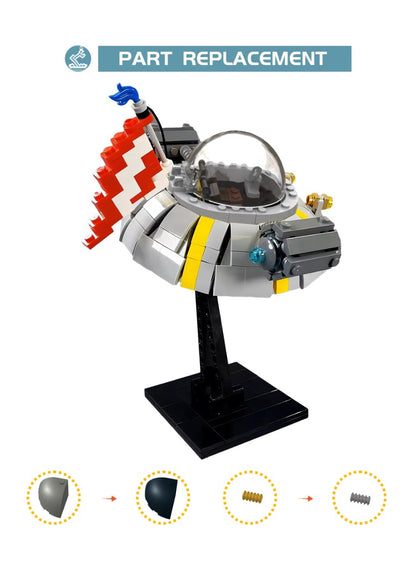 MOC Rick and Morty-Rick's Ship building blocks series bricks set