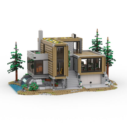 MOC The Architect's House building blocks kit with compatible bricks